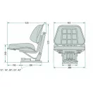 GRANIT mechanikus rugózású ülés 24000089