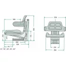 GRANIT mechanikus rugózású ülés 24000030