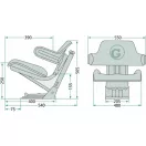 GRANIT mechanikus rugózású ülés 24000029