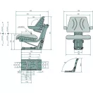 GRANIT mechanikus rugózású ülés 24000117
