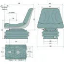 GRANIT mechanikus rugózású ülés 240920044