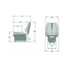 GRANIT mechanikus rugózású ülés 24000023