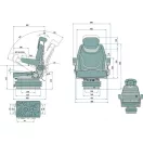 GRANIT mechanikus rugózású ülés 240920050