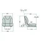 GRANIT mechanikus rugózású ülés 24000038S