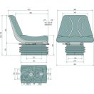 GRANIT légrugós ülés 240920045