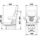 GRAMMER mechanikus rugózású ülés 2401081364