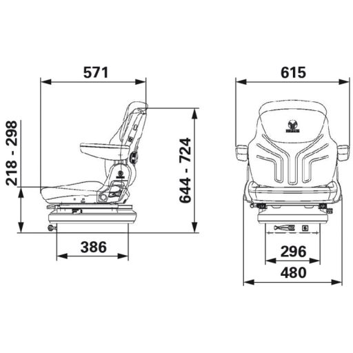 GRAMMER mechanikus rugózású ülés 2401288549