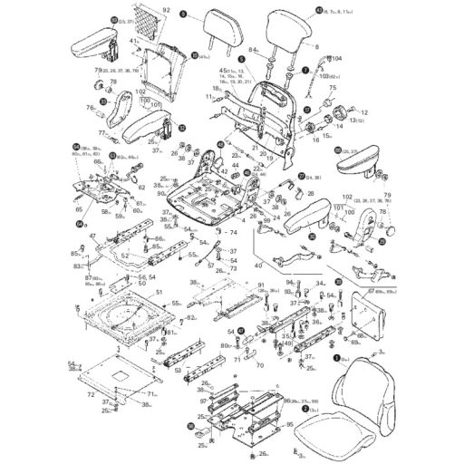 GRAMMER légrugós ülés 2401047335