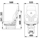 GRAMMER légrugós ülés 2401288538