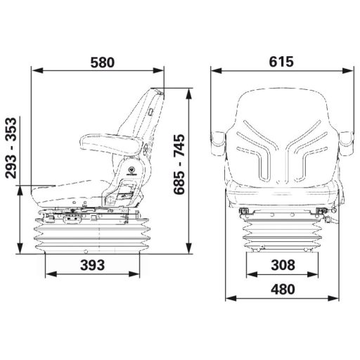 GRAMMER légrugós ülés 2401248637