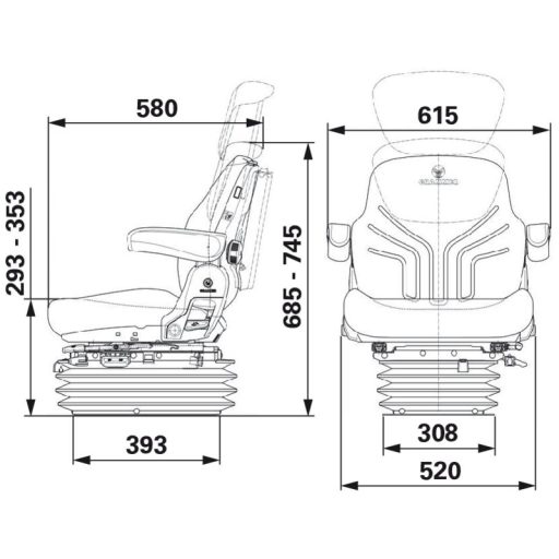 GRAMMER légrugós ülés 2401201942