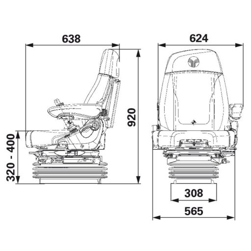GRAMMER légrugós ülés 2401323523