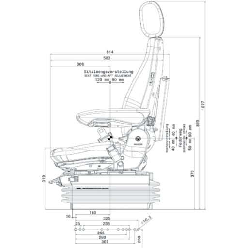 GRAMMER légrugós ülés 2402007666