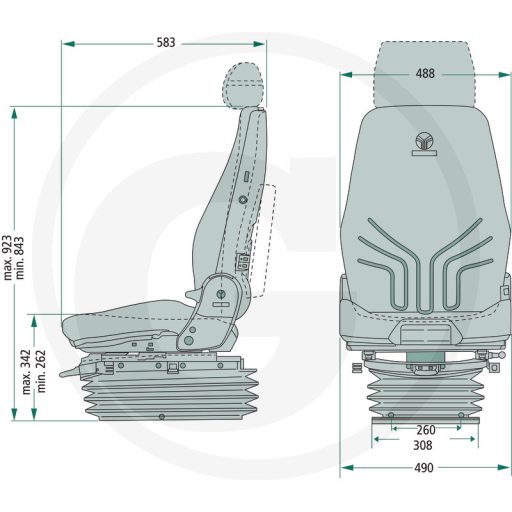 GRAMMER légrugós ülés 2401294562