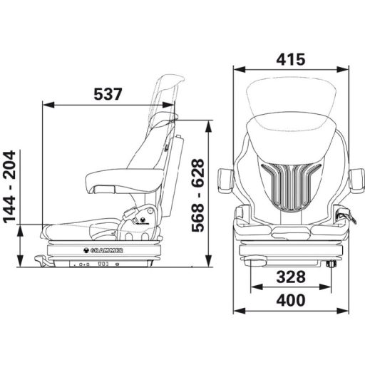 GRAMMER légrugós ülés 2401212687