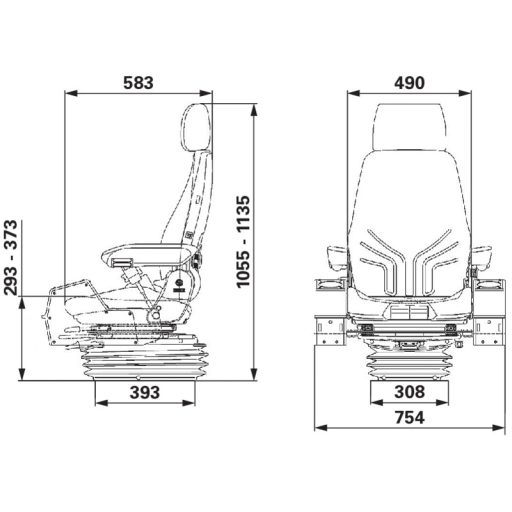 GRAMMER légrugós ülés 2401294570