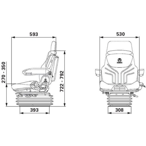 GRAMMER légrugós ülés 2401292187