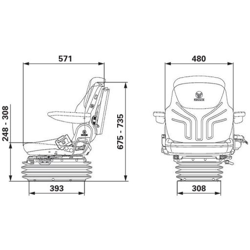 GRAMMER légrugós ülés 2401292201
