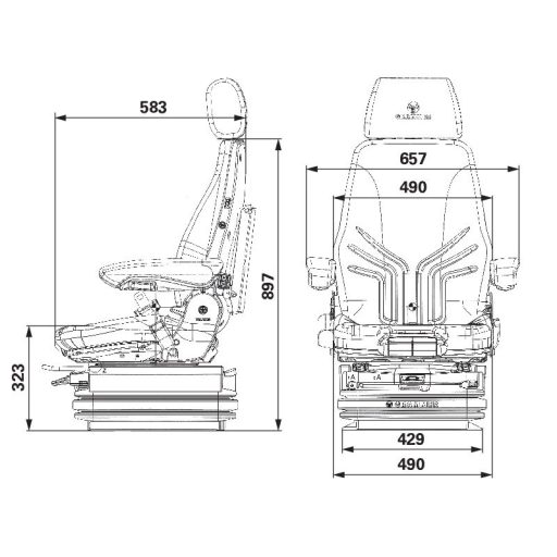 GRAMMER légrugós ülés 2401294779