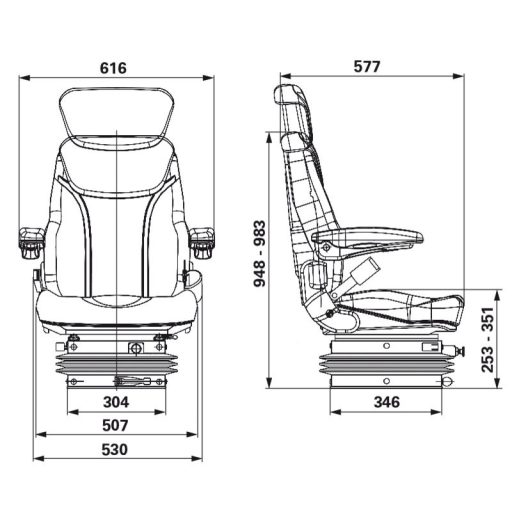 Seat légrugós ülés 00152016