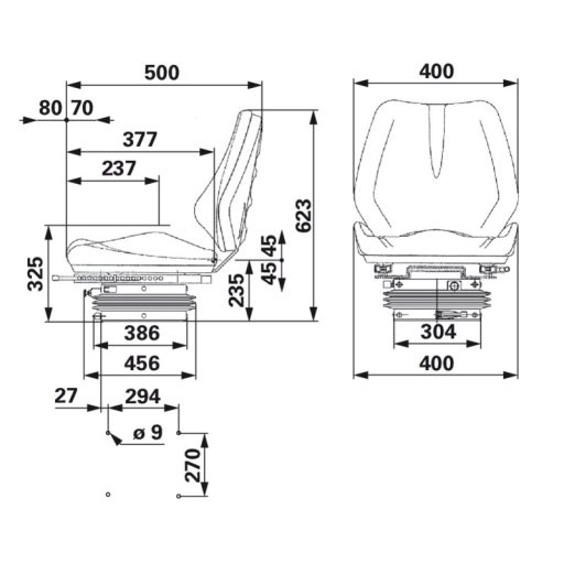 Seat légrugós ülés 00152021