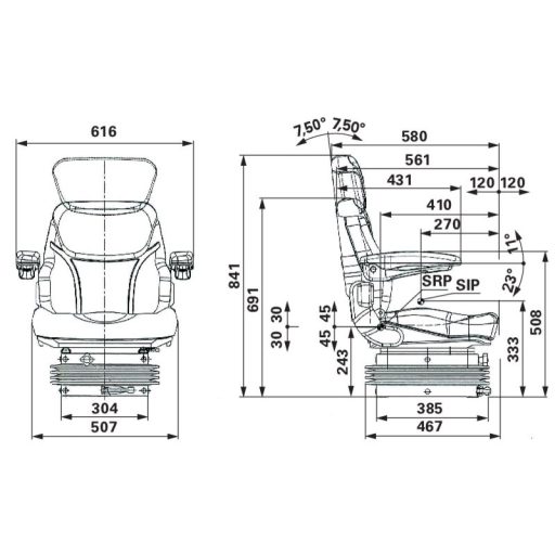 Seat légrugós ülés 00152022