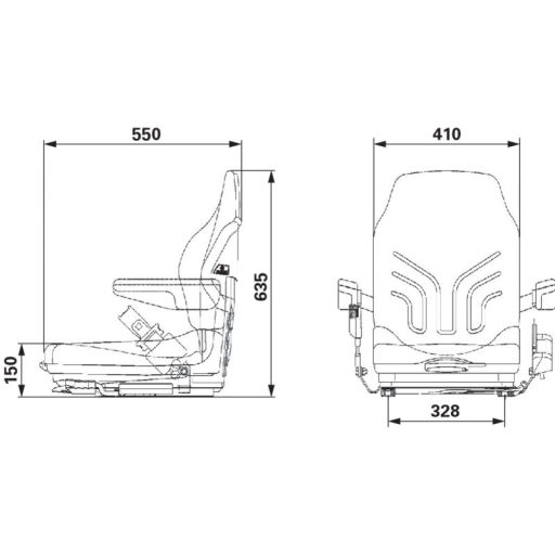 GRAMMER mechanikus rugózású ülés 1293151