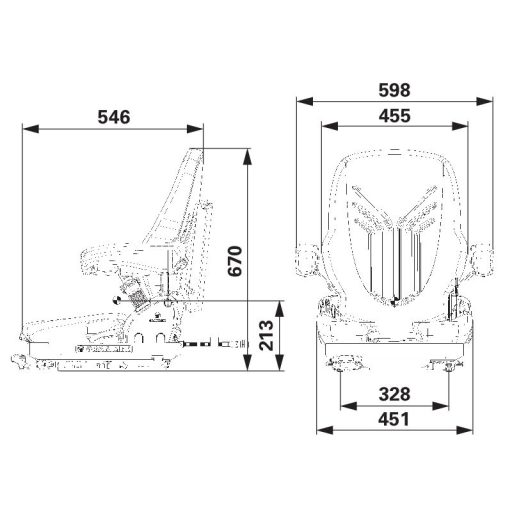 GRAMMER mechanikus rugózású ülés 133494