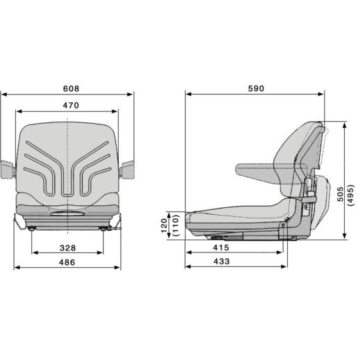 GRAMMER mechanikus rugózású ülés 141999