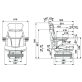 Seat mechanikus rugózású ülés 00152023