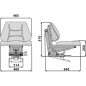 Longlife mechanikus rugózású ülés 00152151
