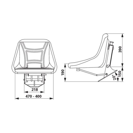 Longlife mechanikus rugózású ülés 00152409