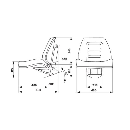 Longlife mechanikus rugózású ülés 00152411