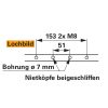Késsor kaszapengékkel ESM 442481330 - 1020 mm