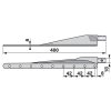 Késsor kaszapengékkel ESM 00608285 - 1650 mm