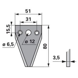 Kaszapange Schröckenfux 00442250 - 80 mm