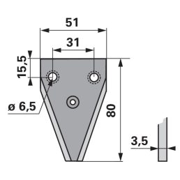 Kaszapange Schröckenfux 00442251 - 80 mm