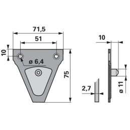 Kaszapange ESM 00442302 - 75 mm