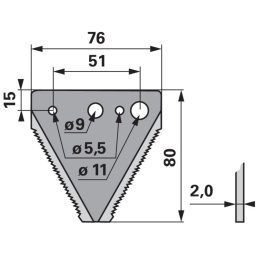 Kaszapange ESM 00442306 - 80 mm