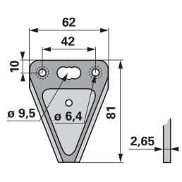 Kaszapange ESM 00442309 - 81 mm