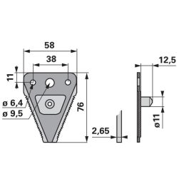 Kaszapange ESM 00442313 - 76 mm