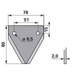 Kaszapange Schröckenfux 00601110 - 80 mm