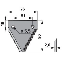 Kaszapange Schröckenfux 00601144 - 80 mm