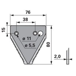 Kaszapange Schröckenfux 00601150 - 80 mm