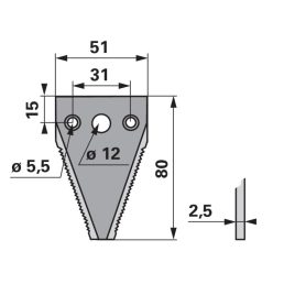 Kaszapange készlet ESM 0060115625 - 80 mm (25 db)
