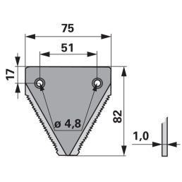 Kaszapange Schröckenfux 00601161 - 82 mm