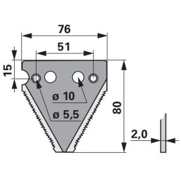 Kaszapange Schröckenfux 00601296 - 80 mm