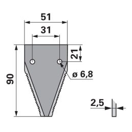 Kaszapange készlet ESM 0060132225 - 90 mm (25 db)