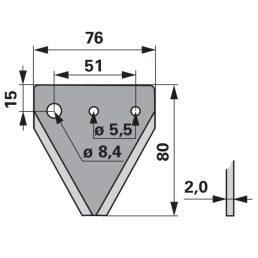 Kaszapange Schröckenfux 00601345 - 80 mm
