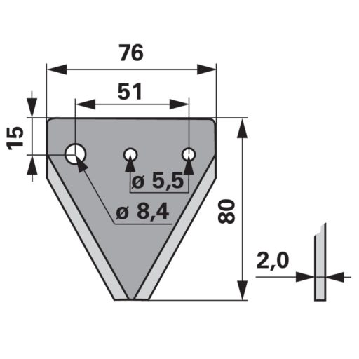 Kaszapange Schröckenfux 00601345 - 80 mm